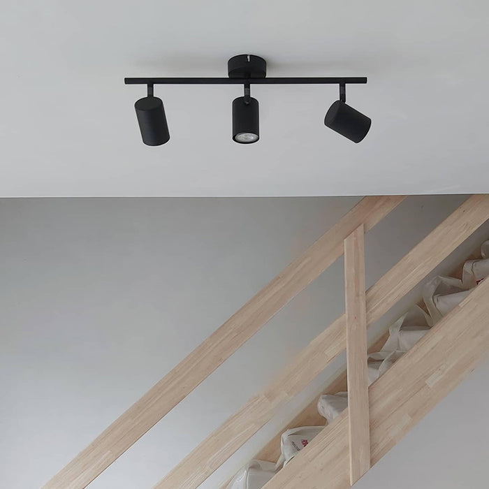 QAZQA Moderne spot zwart kantelbaar 3-lichts - Jeana
