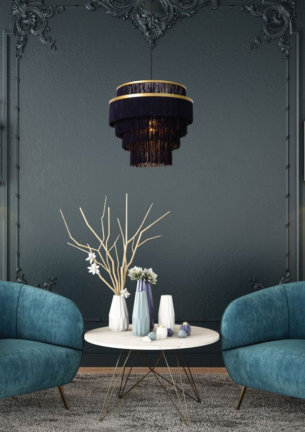 Lucide EXTRAVAGANZA FRILLS Hanglamp 1xE27 - Mat Goud | Messing