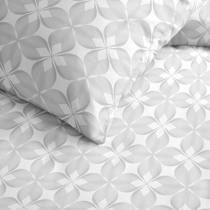 Cinderella Lilou - Dekbedovertrek - Satijn - 200x200|220 cm - White