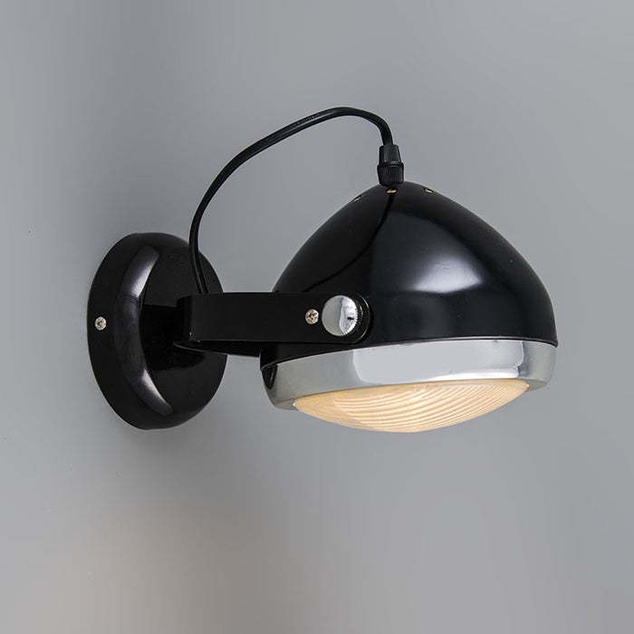 QAZQA Set van 4 wand- en plafondspots zwart verstelbaar - Biker 1