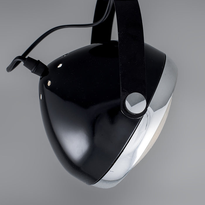 QAZQA Set van 4 wand- en plafondspots zwart verstelbaar - Biker 1