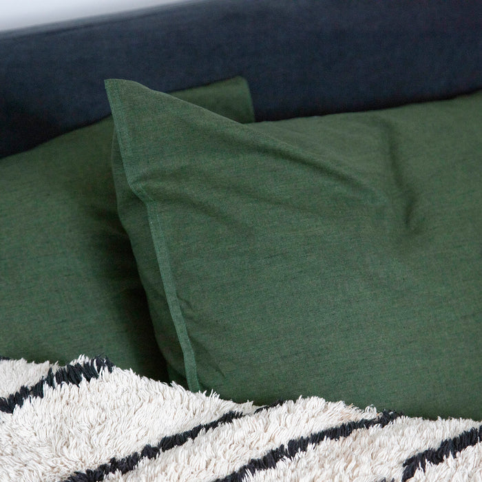 Damai dekbedovertrek Mik - Katoen - 200x200|220 cm - Green