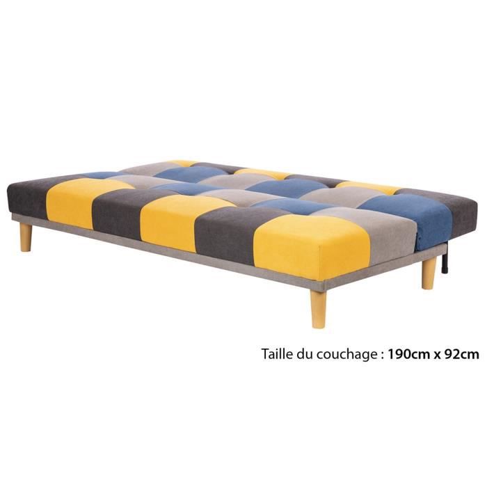 Cstore DARIA 3-zits click clac bank - L 190 x D 77 x H 71 cm