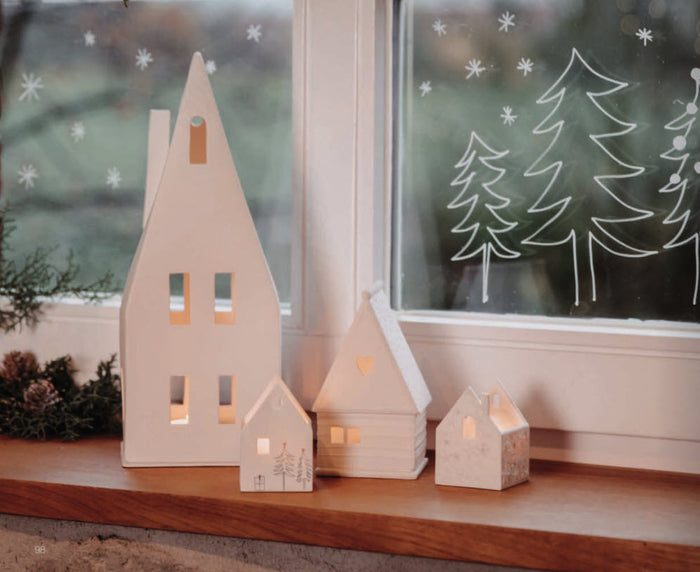 Räder mini lichthuisje kerstboom