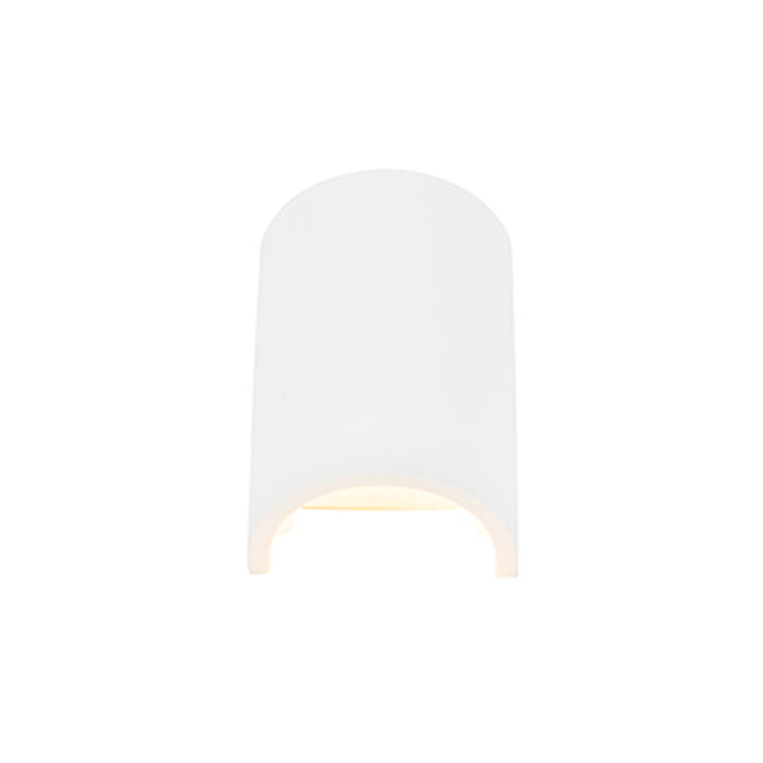 QAZQA Moderne wandlamp wit rond - Colja Novo