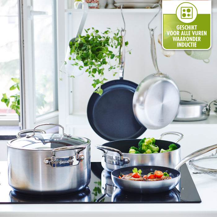 GreenPan Barcelona Evershine Sauspan Ø 16 cm - Zilver