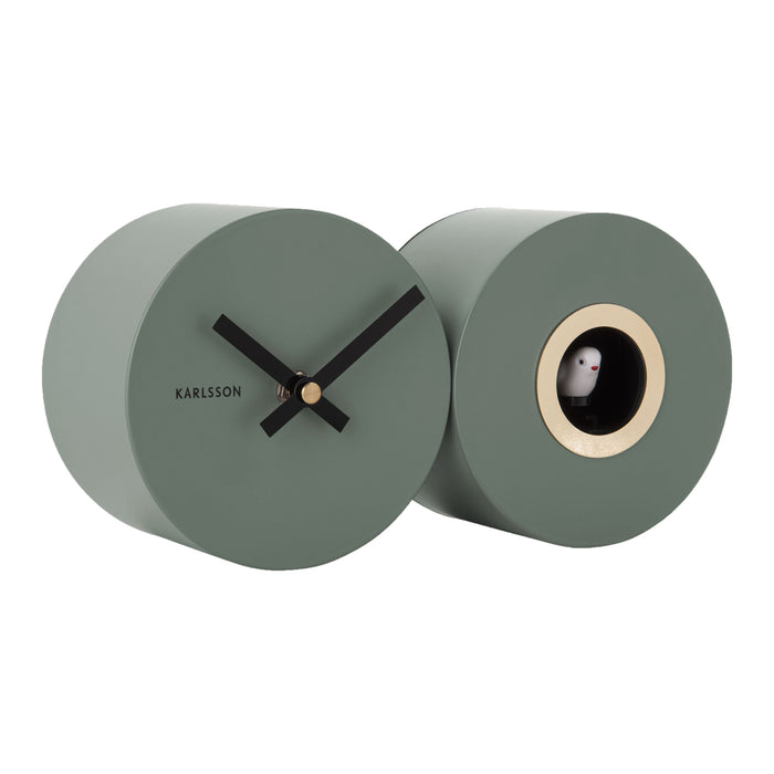 Karlsson Duo Cuckoo Wandklok - Groen