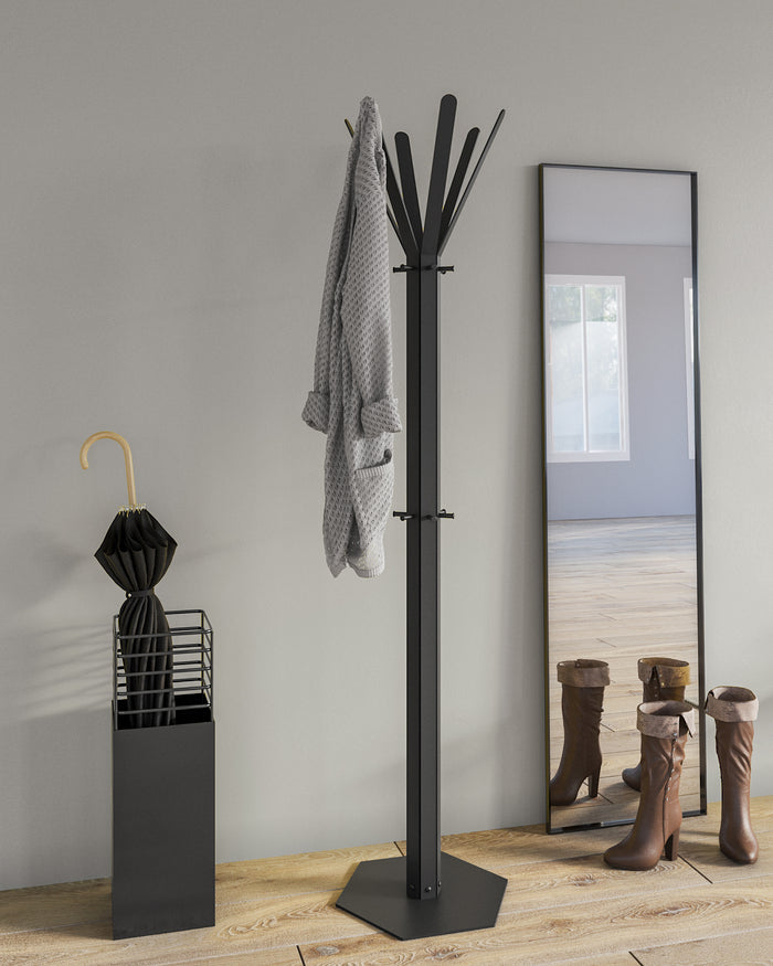 Gorillz Molto Staande Kapstok 18 Kapstok haken - Zwart