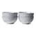 HKliving Gradient Ceramics Kom Ø 13 cm - Set van 4