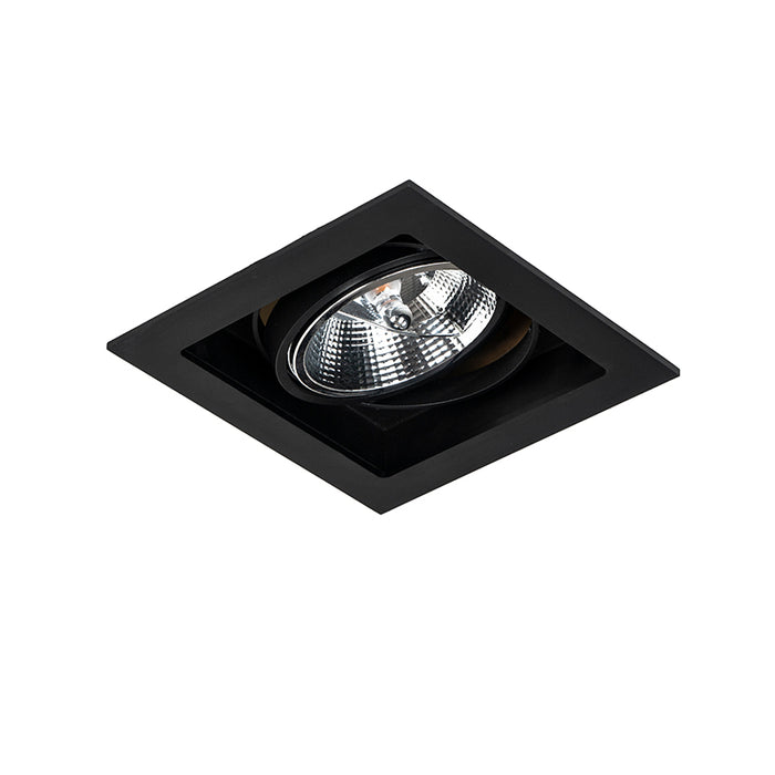 QAZQA Moderne inbouwspot zwart 18 cm verstelbaar - Artemis 111