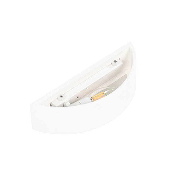 QAZQA Landelijke wandlamp gips wit - Aurel Novo