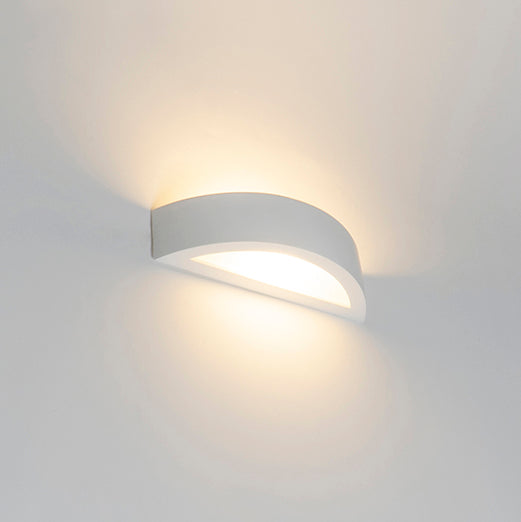 QAZQA Landelijke wandlamp gips wit - Aurel Novo