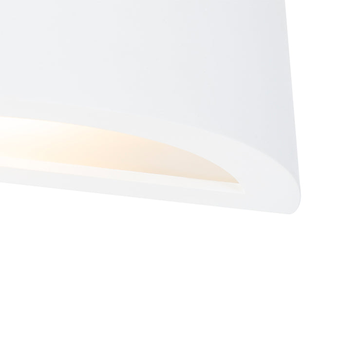 QAZQA Landelijke wandlamp gips wit - Aurel Novo