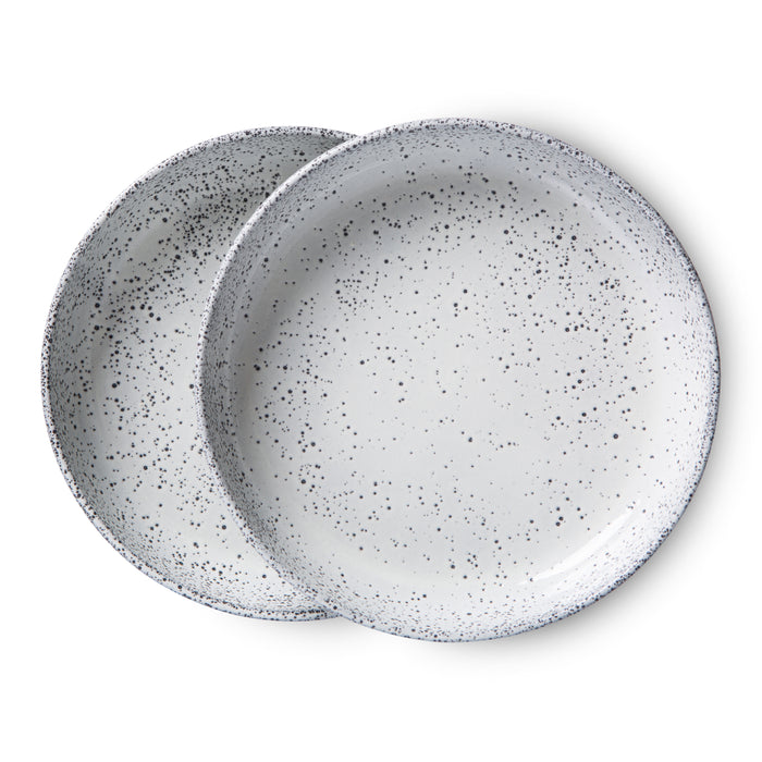 HKliving Gradient Ceramics Diep Bord Ø 21,5 cm - Set van 2