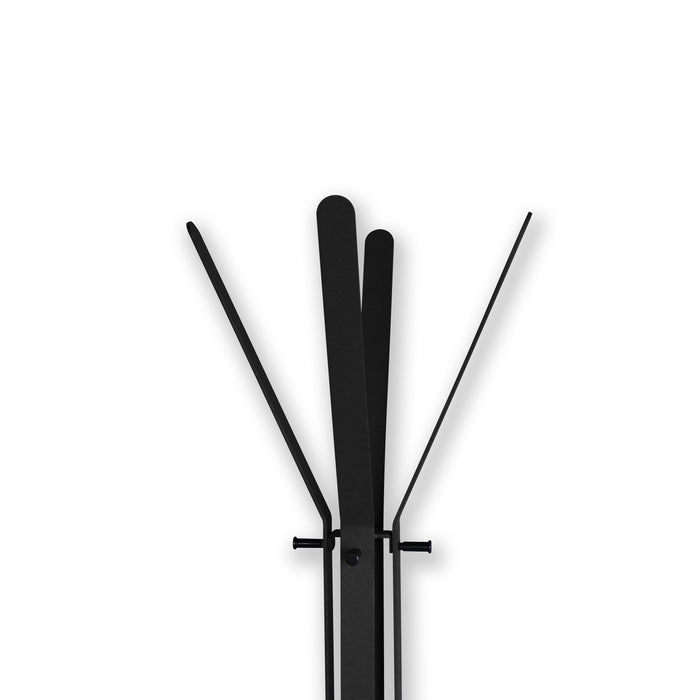 Gorillz Stack - Kapstok Staand - Industrieel design - 12 haken- Zwart