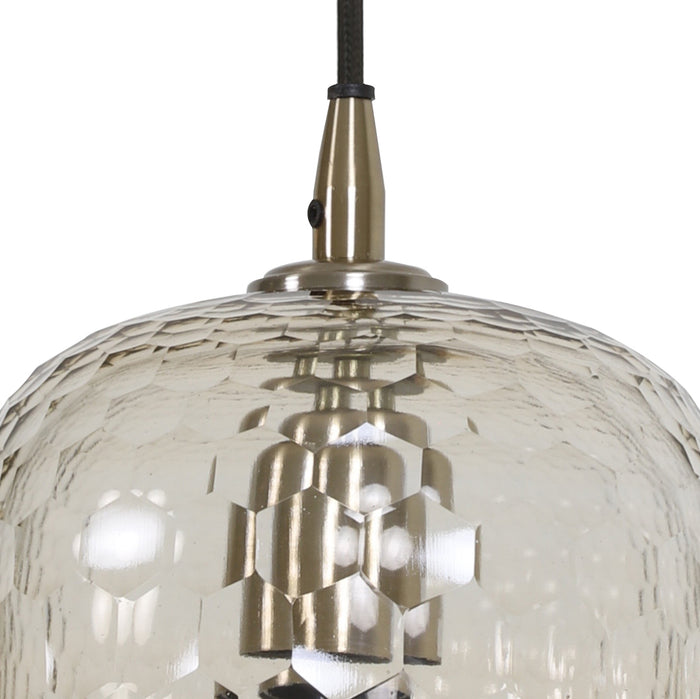 Light & Living Hanglamp DELICA - glas antiek brons