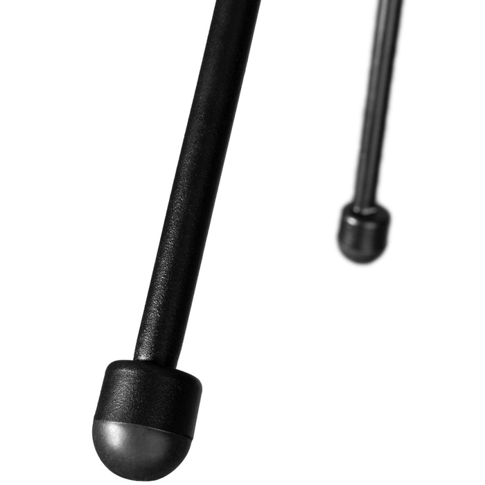 tectake® Set van 2 stoelen Santana met tafel - Zwart