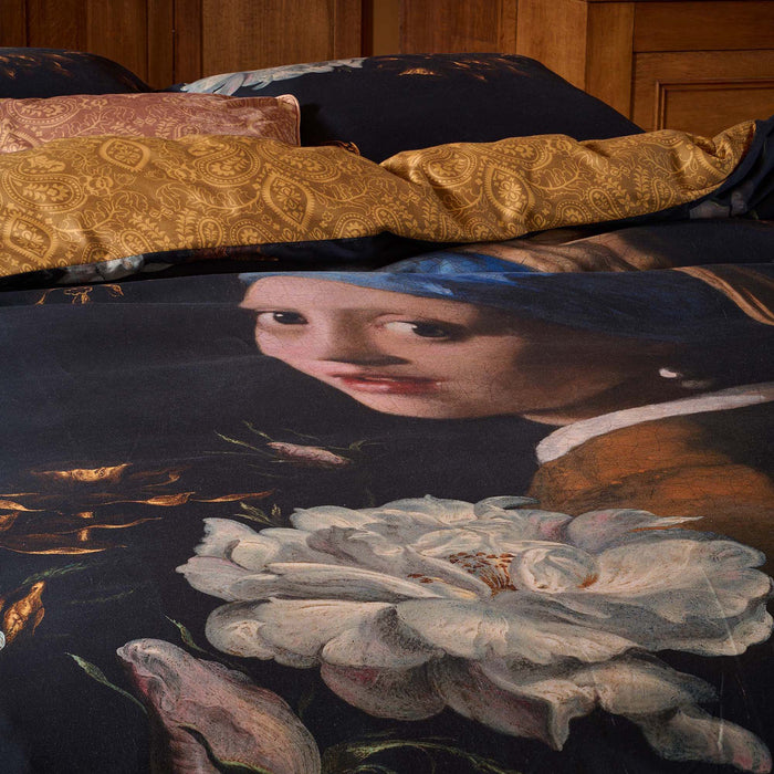 Essenza Floral Girl Kussensloop 60 x 70 cm - Zwart