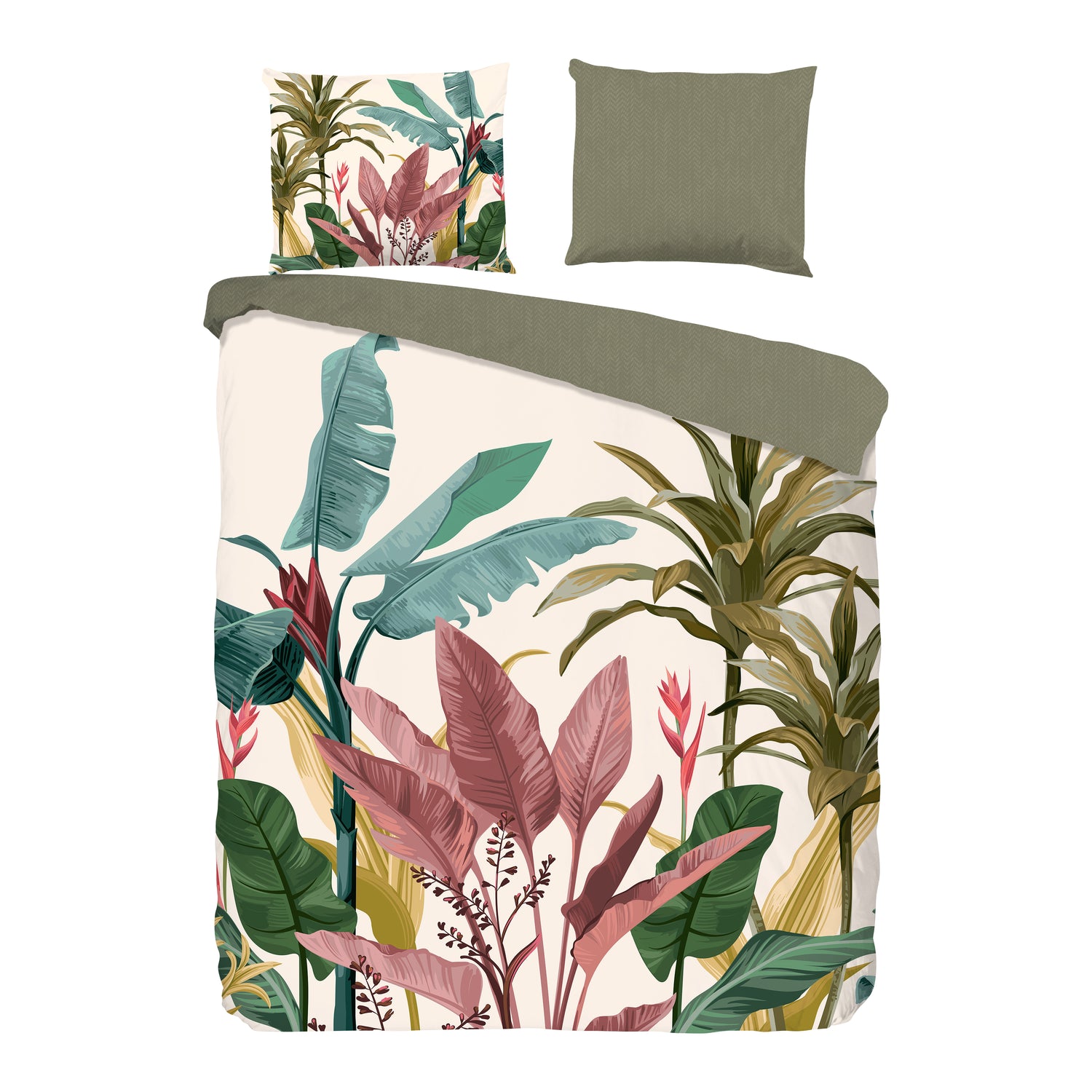 Good Morning Palms Dekbedovertrek 140 x 220 cm - Multi