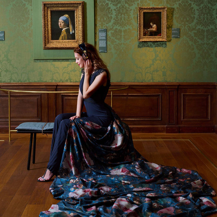 Essenza Gallery of Roses Dekbedovertrek 200 x 220 cm - Blauw