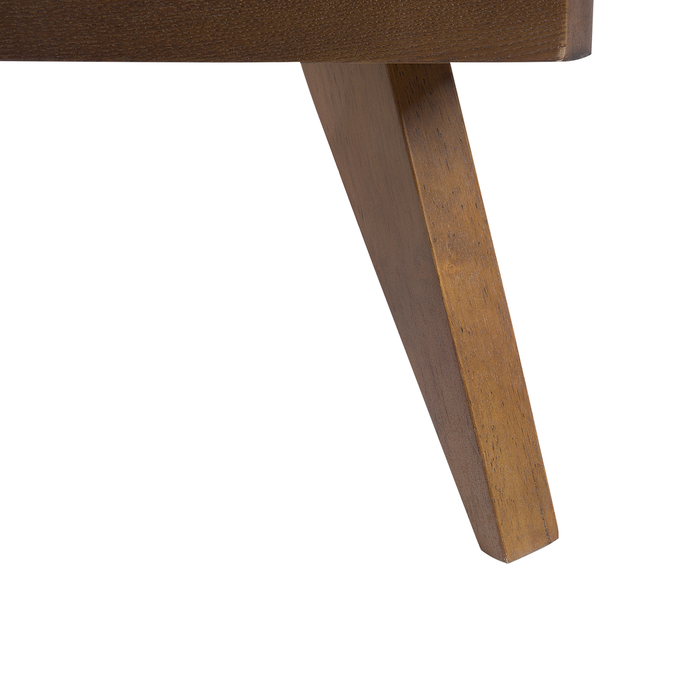 Beliani-BERRIC -Tweepersoonsbed-Donkere houtkleur-140 x 200 cm-MDF