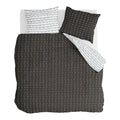 Walra More Dashes Dekbedovertrek 200 x 220/240 cm - Off black
