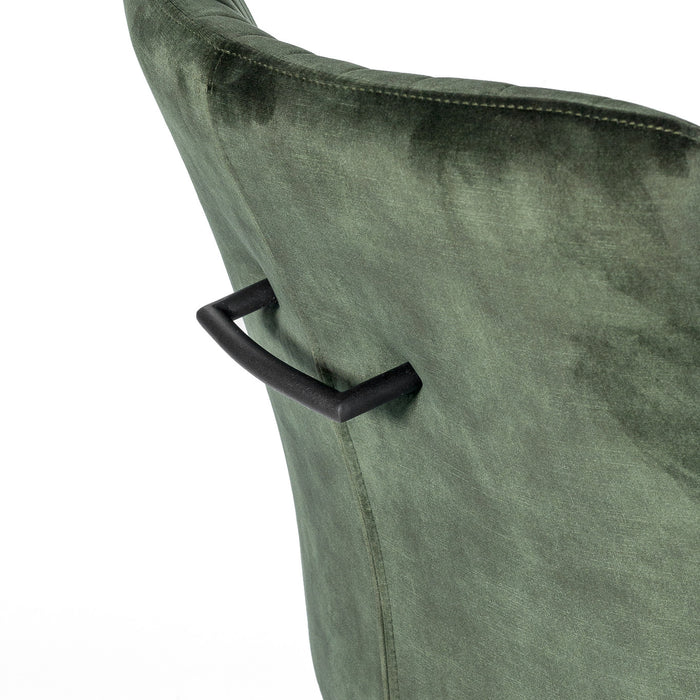 Duverger® Stripes Velvet - Eetkamerstoelen - set van 2 - armleuningen