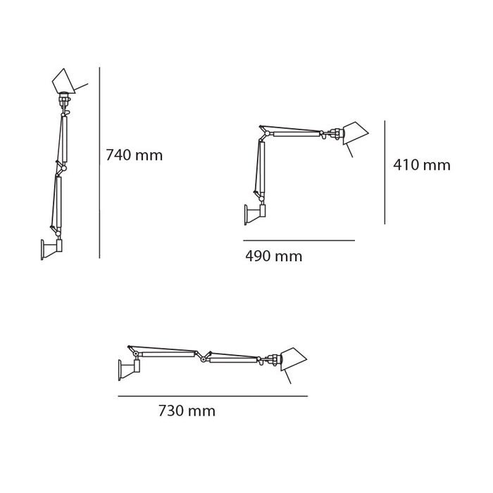 Artemide Tolomeo Micro Parete Wandlamp
