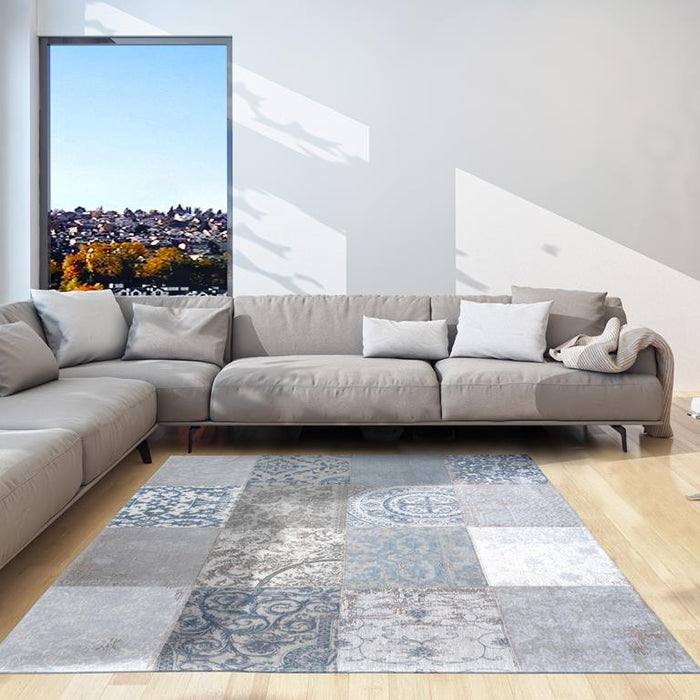 Louis de Poortere Vintage Bruges Blue 8981 Vloerkleed