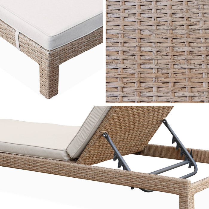 sweeek - Wicker ligbed, set van 2
