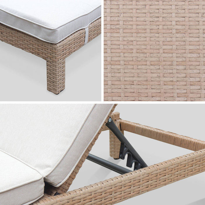 sweeek - Wicker ligbed, set van 2