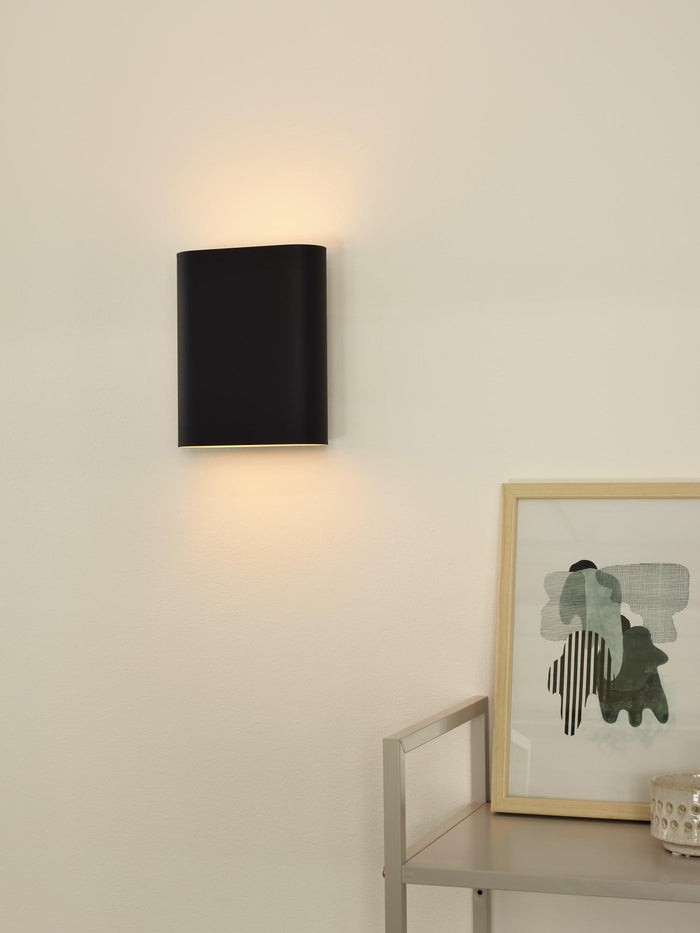 Lucide OVALIS Wandlamp - Zwart