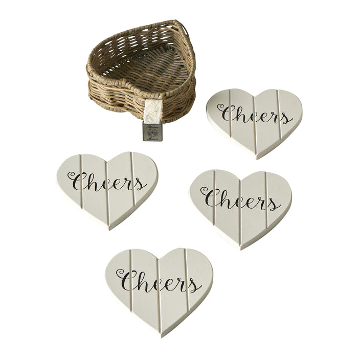 Rivièra Maison Rustic Rattan Hart Onderzetters