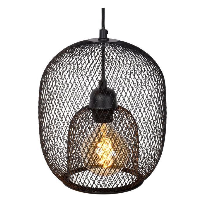 Lucide JERREL Hanglamp 3xE27 - Zwart