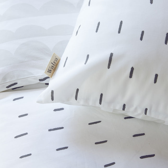 Walra More Dashes Dekbedovertrek 200 x 220/240 cm - Wit