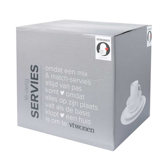 vtwonen Basis Serviesset 16-delig