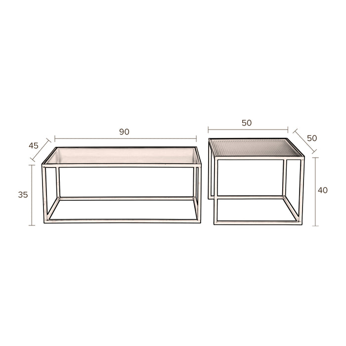 Dutchbone Boli Salontafel Set van 2