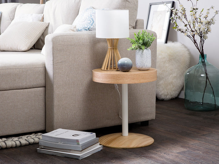 OREGON - Bijzettafel - Lichte houtkleur - Massief hout