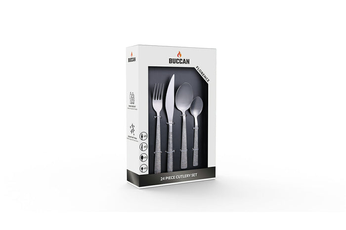Buccan - Bestekset - Florence - 24 delig - Zilver
