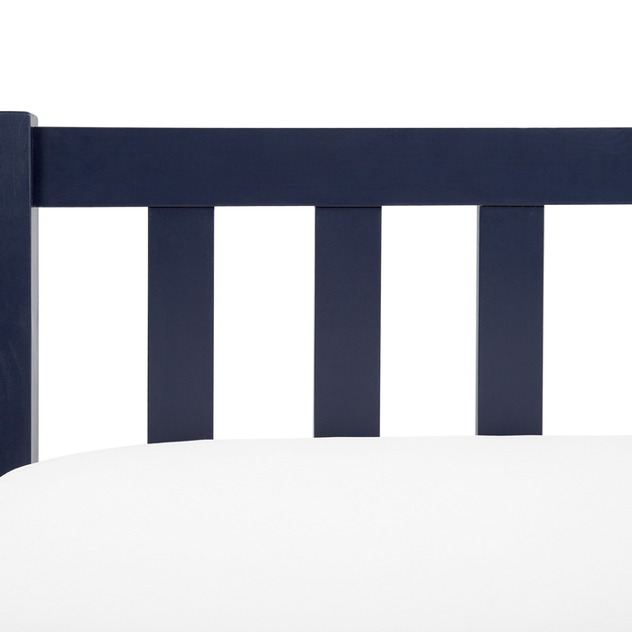 Beliani-FLORAC -Tweepersoonsbed-Marineblauw-140 x 200 cm-Dennenhout