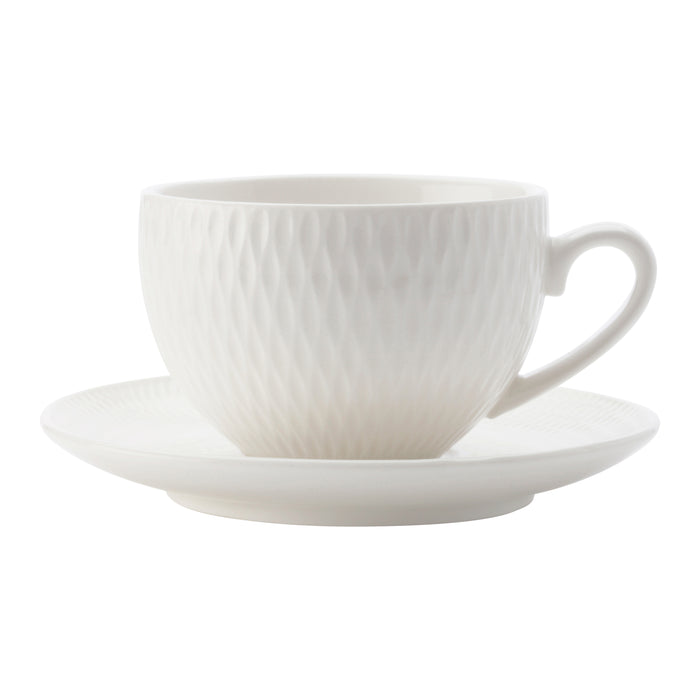 Maxwell & Williams Diamonds Round Espressokop & Schotel 0,1 L