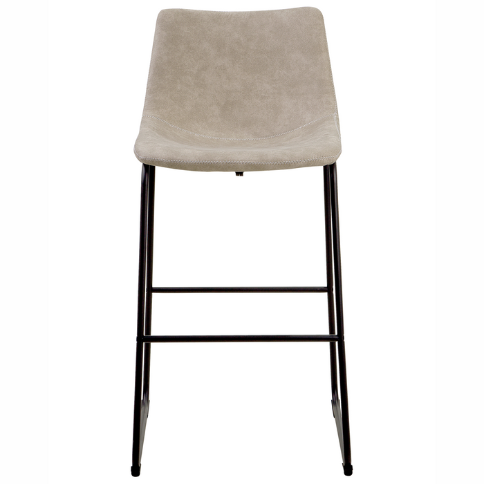 Beliani - FRANKS - Barkruk - Beige - Polyester