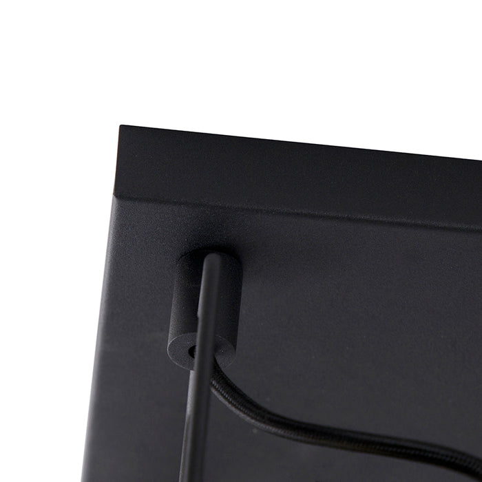 QAZQA Industriële spot zwart 4-lichts - Suplux