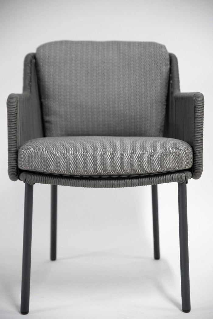 4 Seasons Bernini dining tuinstoel - platinum (1 stuk)