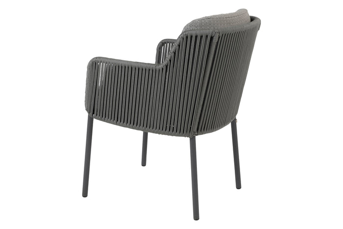 4 Seasons Bernini dining tuinstoel - platinum (1 stuk)