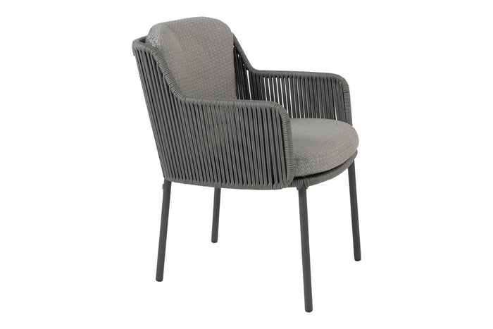 4 Seasons Bernini dining tuinstoel - platinum (1 stuk)