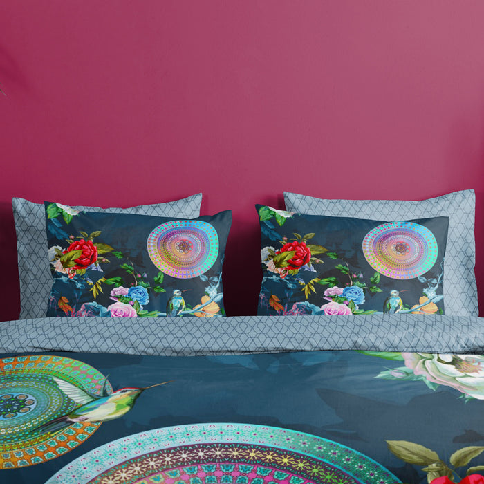 HIP Chachou Dekbedovertrek 140 x 220 cm - Blauw