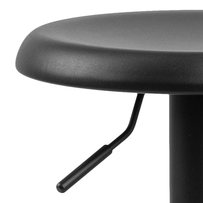 Lisomme Emma barkruk mat zwart - in hoogte verstelbaar