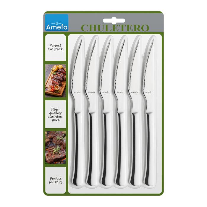 Amefa Chuletero Steakmessenset 6 st.