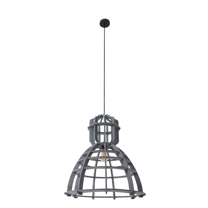 Het Lichtlab Hanglamp no.19 xl industrielamp PET donker grijs vilt